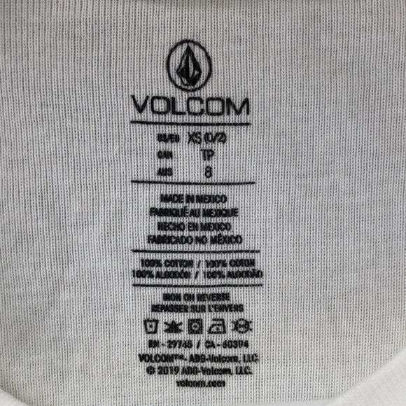 NWOT! - VOLCOM “The VOLCOM Stones” 100% Cotton Crop Baby Tee - Picture 4 of 6